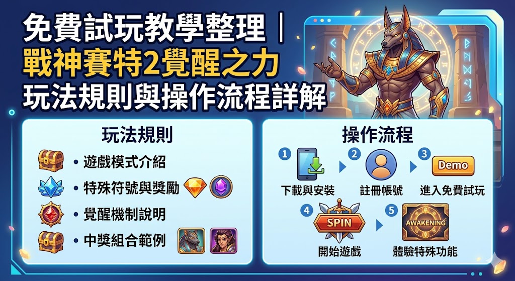 免費試玩教學整理｜戰神賽特2覺醒之力玩法規則與操作流程詳解